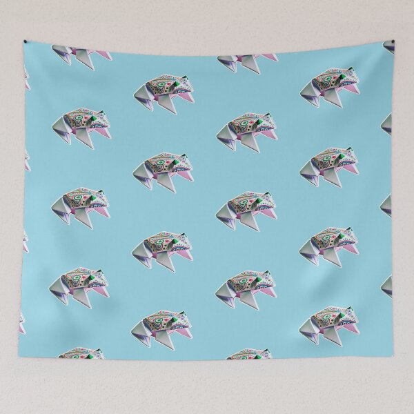 Item preview, Origami frog with intricate swirl art designed and sold by CritterManiaUK.