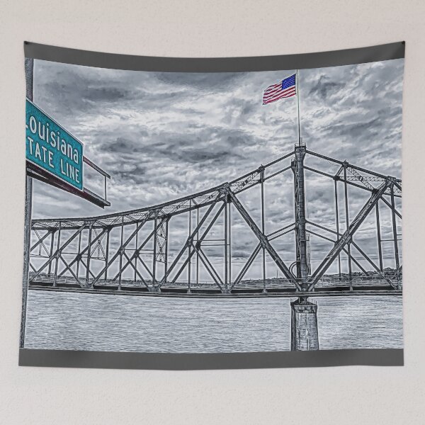 Item preview, The Old Mississippi Bridge at Vicksburg designed and sold by Debra Martz.