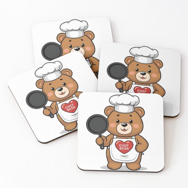 Item preview, Cute bear cooking cartoon style designed and sold by Haji  Kamora.