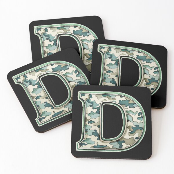 Item preview, camouflage letter D designed and sold by jkrphoto.
