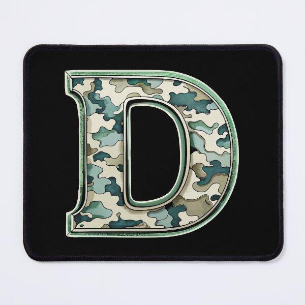 Item preview, camouflage letter D designed and sold by jkrphoto.