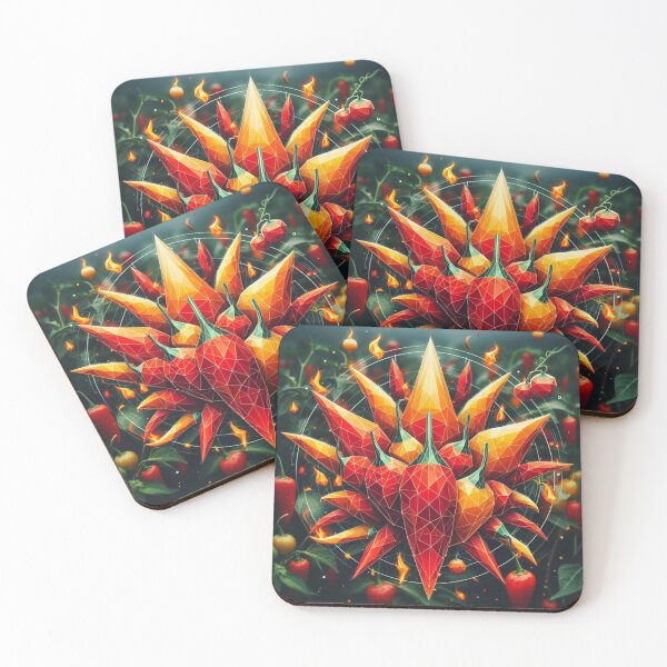 Artikelvorschau, Geometric Chili Peppers entworfen und verkauft von mrf2thed.