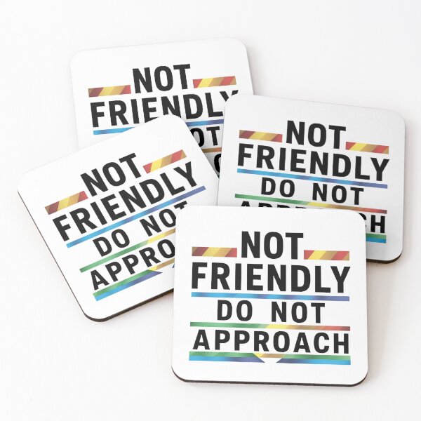 Item preview, Not Friendly Do Not Approach designed and sold by Haji  Kamora.