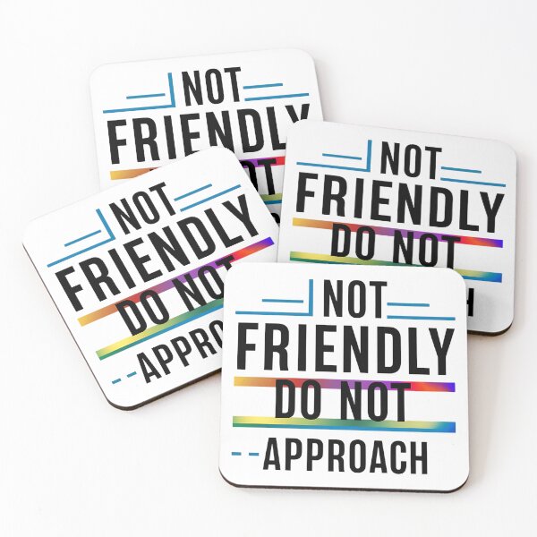 Item preview, Not Friendly Do Not Approach designed and sold by Haji  Kamora.