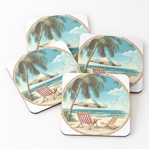 Item preview, Retro Sunny Beach designed and sold by GiraffeCreative.