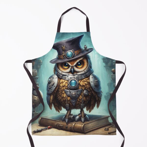 Item preview, Steampunk Owl with Book designed and sold by ArtsyWishesShop.