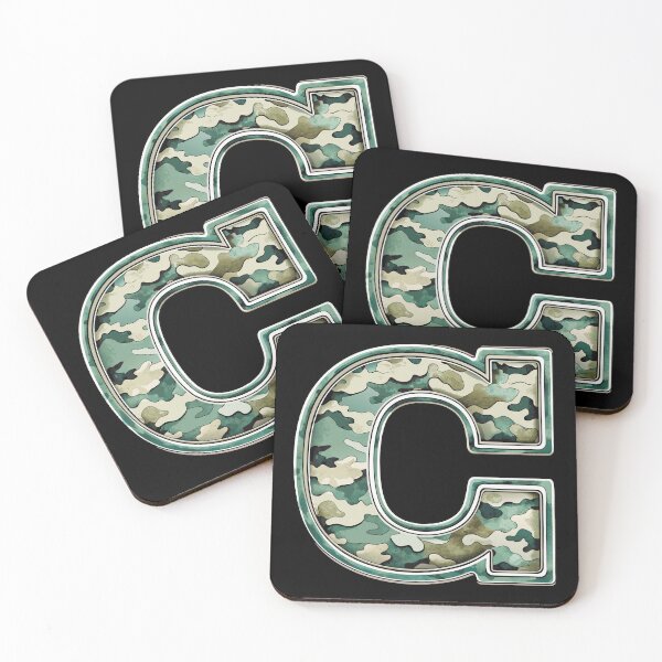 Item preview, camouflage letter C designed and sold by jkrphoto.