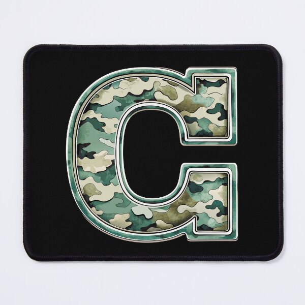Item preview, camouflage letter C designed and sold by jkrphoto.