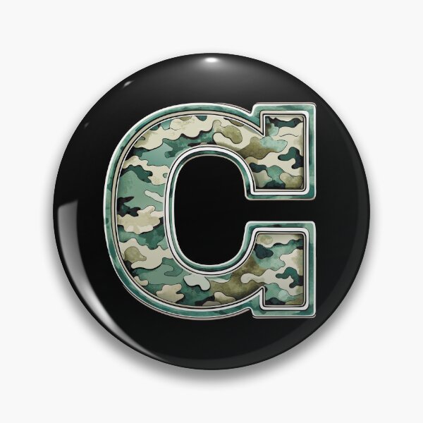 Item preview, camouflage letter C designed and sold by jkrphoto.