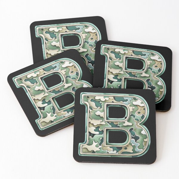 Item preview, camouflage letter B designed and sold by jkrphoto.