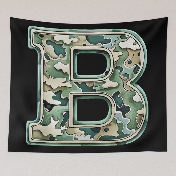 Item preview, camouflage letter B designed and sold by jkrphoto.