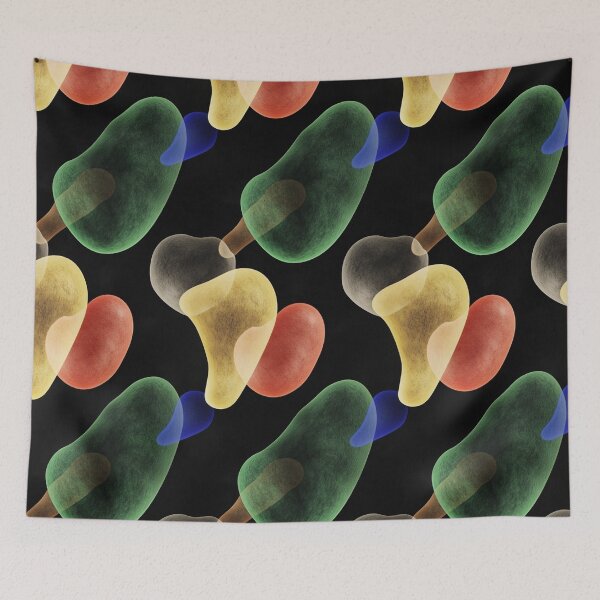 Item preview, Fluid 3D Abstract Objects Pattern designed and sold by patternicco.