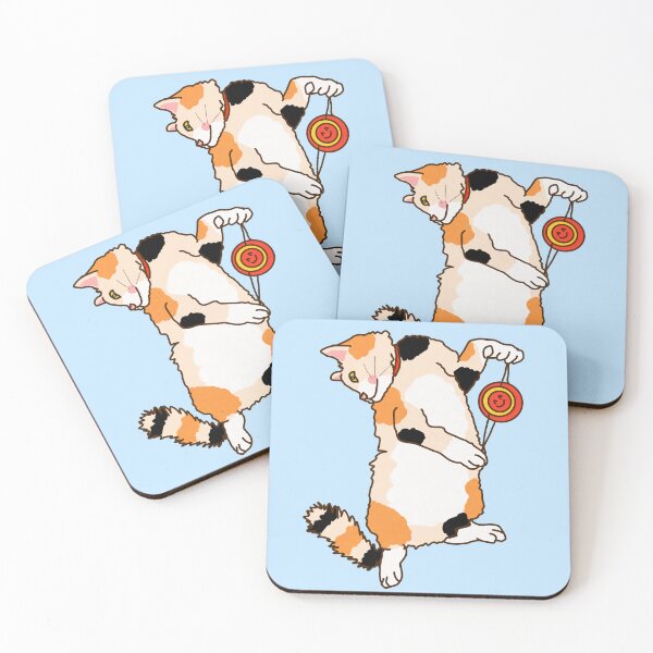 Item preview, Cat playing Yo-yo designed and sold by Kaewtaming.