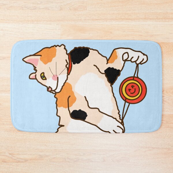 Item preview, Cat playing Yo-yo designed and sold by Kaewtaming.