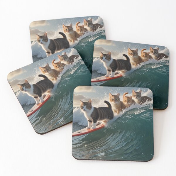 Item preview, Surfing Cats designed and sold by Designfs.