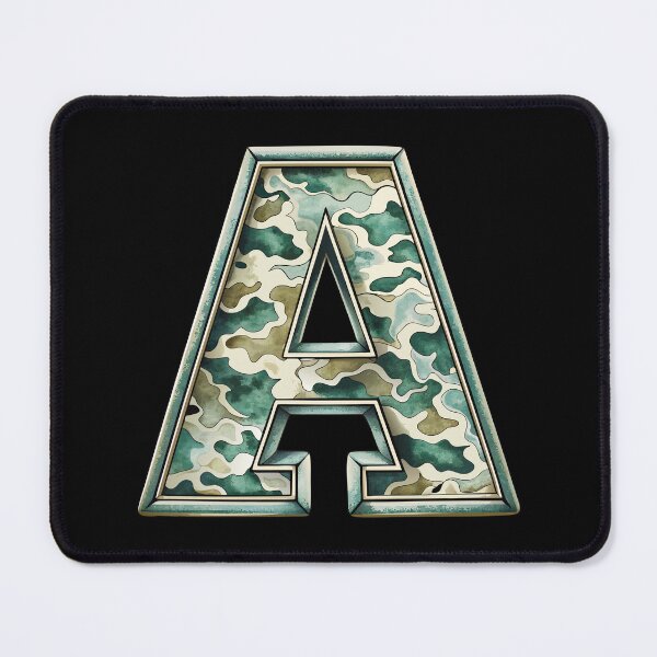Item preview, camouflage letter A designed and sold by jkrphoto.