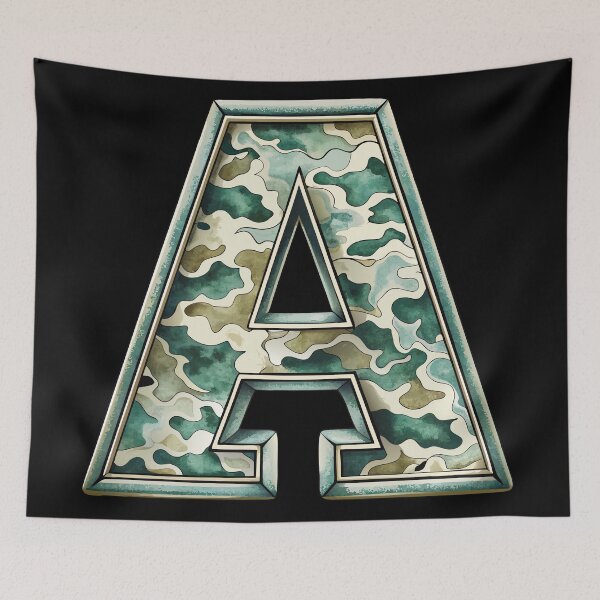 Item preview, camouflage letter A designed and sold by jkrphoto.