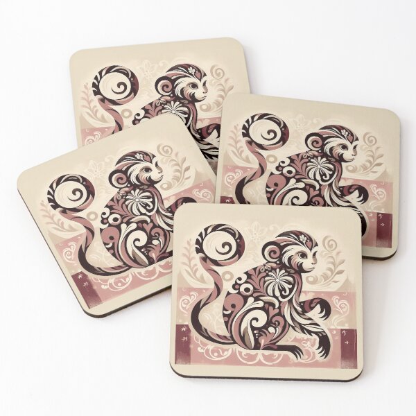 Item preview, Boho Monkey Sweet Cute designed and sold by MoodyMuseArt.