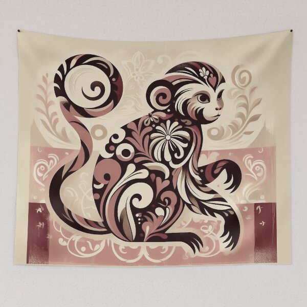 Item preview, Boho Monkey Sweet Cute designed and sold by MoodyMuseArt.