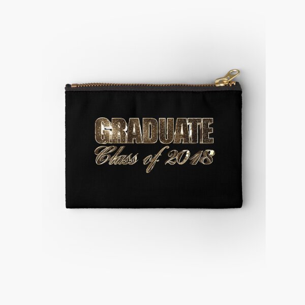 Item preview, Graduate Graduation Class of 2018 Elegant Black and Gold Look Typography designed and sold by URSparklingShop.