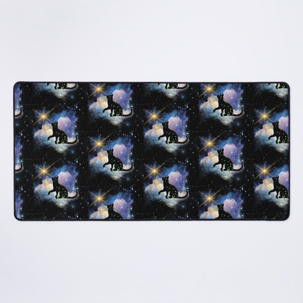 Item preview, Witchy Galactic Mystical Black Cat Kitty Star designed and sold by WildWoodlandWitch.
