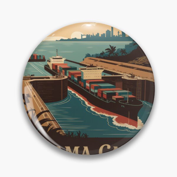Artikelvorschau, Vintage Panama-Kanal Reiseplakat - Retro Kunst für Touristik und Reisefans entworfen und verkauft von pod24.