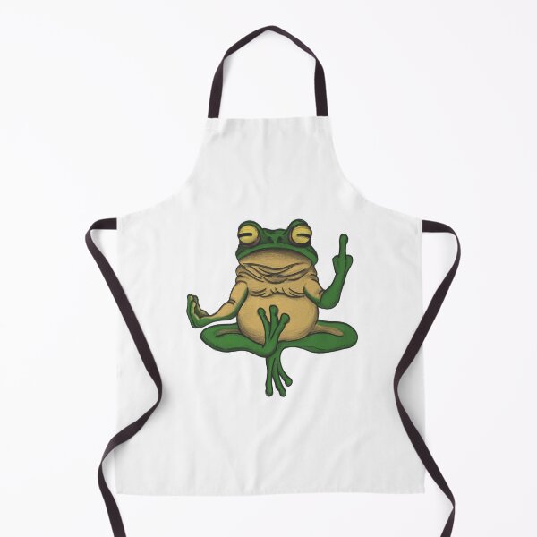 Item preview, Meditative Frog with Attitude: Humorous and Zen Illustration designed and sold by insidelukeshead.