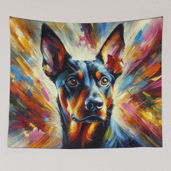 Item preview, German Pinscher Dog Acrylic Print Pet Portrait Pet Lovers designed and sold by Puppy Puzzles Plus.
