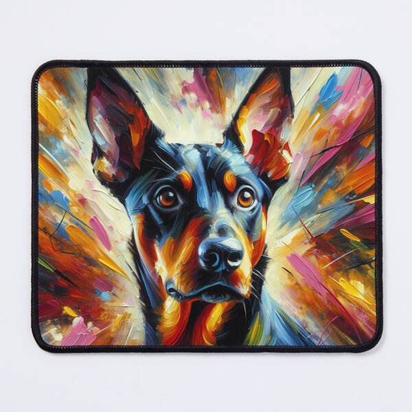 Item preview, German Pinscher Dog Acrylic Print Pet Portrait Pet Lovers designed and sold by Puppy Puzzles Plus.