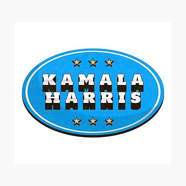 Item preview, kamala harris retro  designed and sold by unimajinasi.