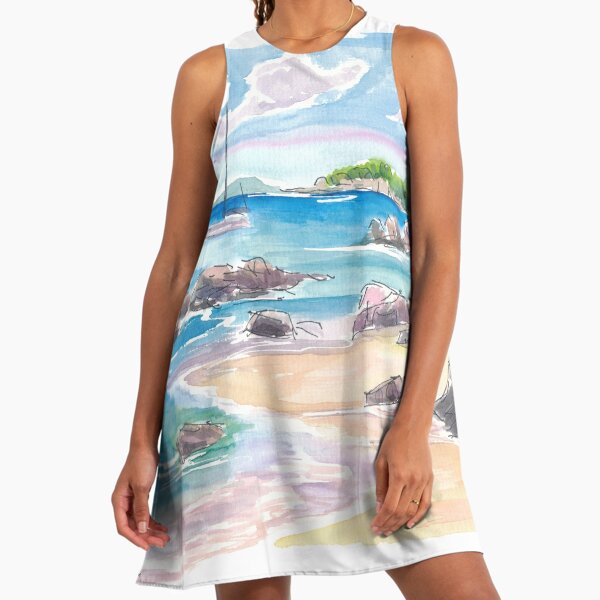 Saint Thomas USVI Illustrated Travel Map with Roads and Tourist Highlights" A-Line Dress for Sale by artshop77 | Redbubble Saint Thomas USVI Illustrated Travel Map with Roads and Tourist Highlights" A-Line Dress for Sale by artshop77 | Redbubble