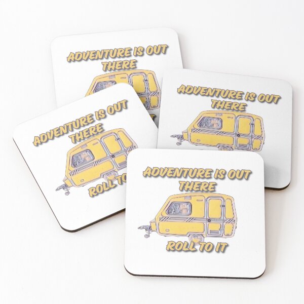 Item preview, Adventure is out there Roll to it Yellow and Grey Caravan designed and sold by BeccaAelishe.