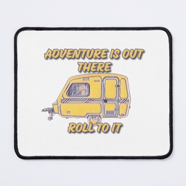 Item preview, Adventure is out there Roll to it Yellow and Grey Caravan designed and sold by BeccaAelishe.