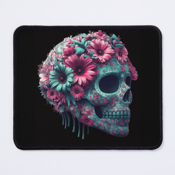 Item preview, "Floral Skull Elegance" designed and sold by inksavvystudio.