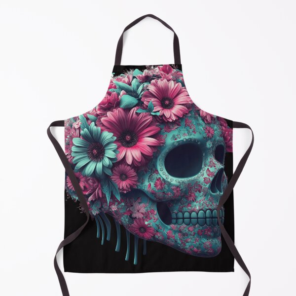 Item preview, "Floral Skull Elegance" designed and sold by inksavvystudio.