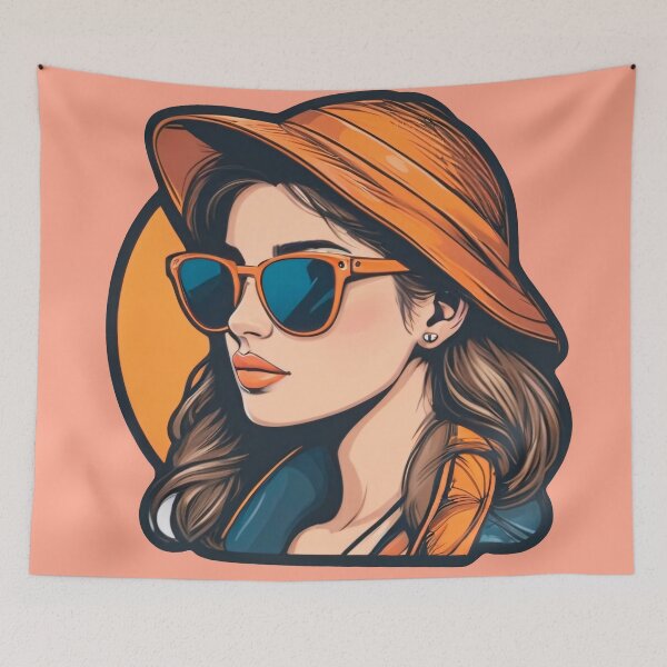 Item preview, Casual Summer Lady Illustration designed and sold by MadnessEnvelope.