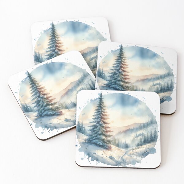 Item preview, Snow-Covered Fir: Nature's Winter Wonderland" designed and sold by Kriebelt.