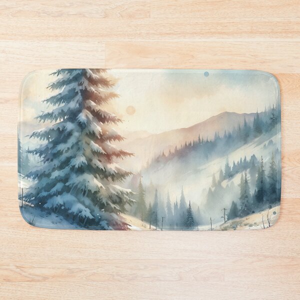 Item preview, Snow-Covered Fir: Nature's Winter Wonderland" designed and sold by Kriebelt.