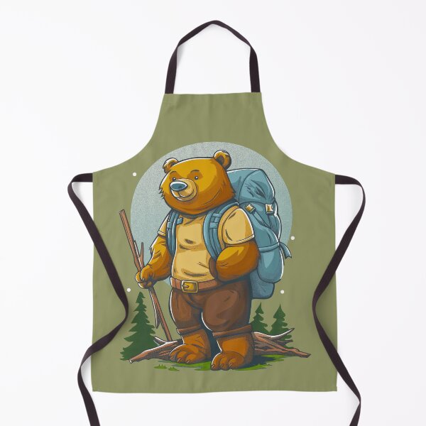 Item preview, Cute Wandering Bear Hiking Outdoor Adventure designed and sold by Wild-Co.