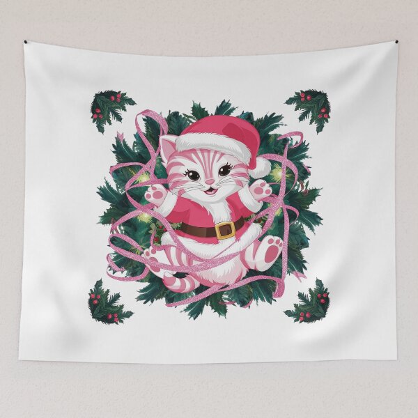 Item preview, Pink Christmas Kitty | Matching Family Outfits | Dogs & Cats designed and sold by PinkGoddessLove.