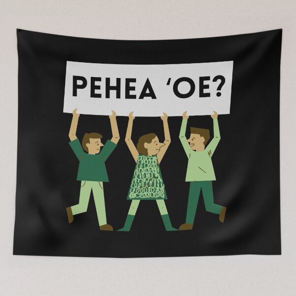 Item preview, Green Pehea ʻOe? | How are you doing? | Ōlelo Hawaii | Hawaiian Language designed and sold by maplunk.