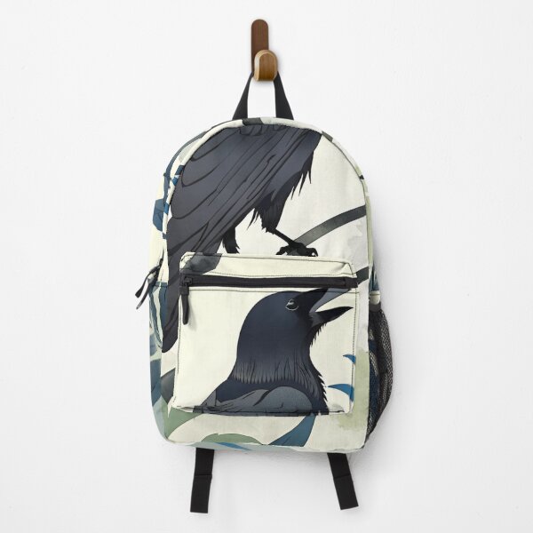 Item preview, Raven on Branch in Serene Forest designed and sold by Hummy-studio.