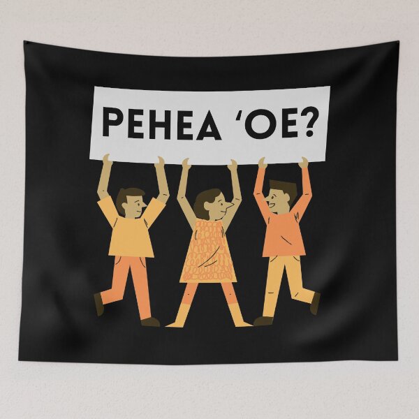 Item preview, Orange Pehea ʻOe? | How are you doing? | Ōlelo Hawaii | Hawaiian Language designed and sold by maplunk.