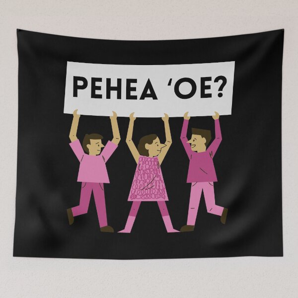 Item preview, Pink Pehea ʻOe? | How are you doing? | Ōlelo Hawaii | Hawaiian Language designed and sold by maplunk.