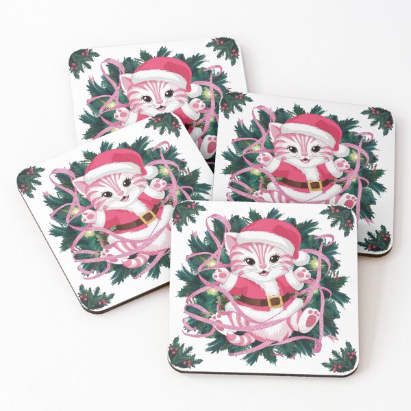 Item preview, Pink Christmas Kitty | Matching Family Outfits | Dogs & Cats designed and sold by PinkGoddessLove.