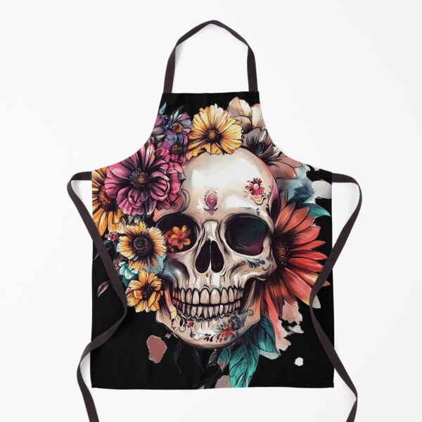 Item preview, "Floral Skull Splendor" designed and sold by inksavvystudio.