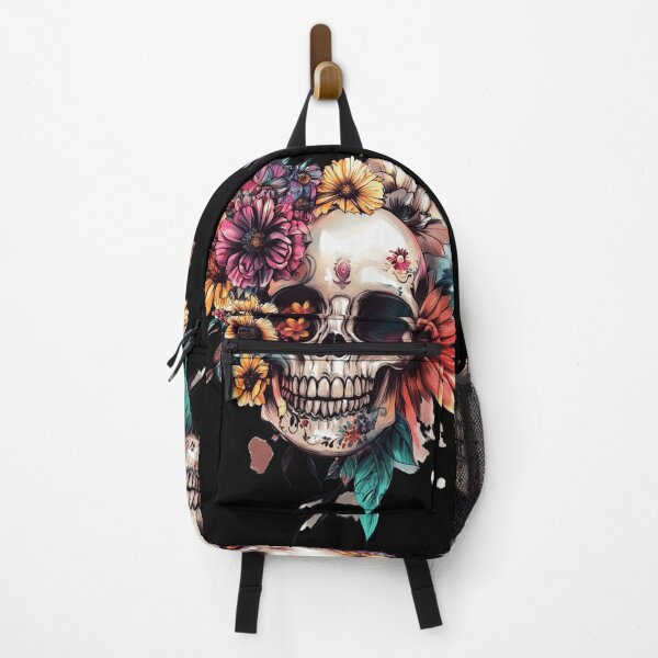 Item preview, "Floral Skull Splendor" designed and sold by inksavvystudio.