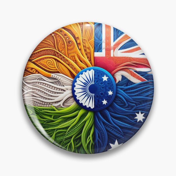 Item preview, India Australia TShirt Celebrate Your Dual Heritage with India-Australia Themed T-Shirts  designed and sold by 519xdesign.