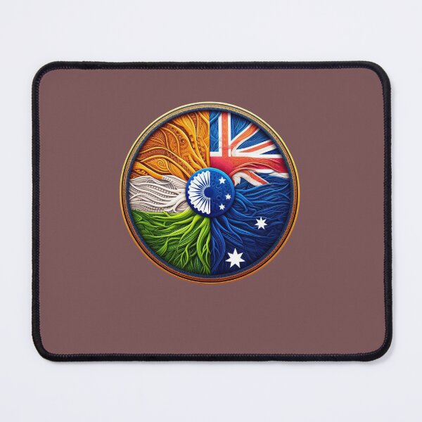 Item preview, India Australia TShirt Celebrate Your Dual Heritage with India-Australia Themed T-Shirts  designed and sold by 519xdesign.