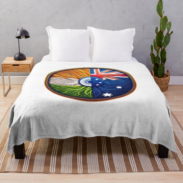 Item preview, India Australia TShirt Celebrate Your Dual Heritage with India-Australia Themed T-Shirts  designed and sold by 519xdesign.
